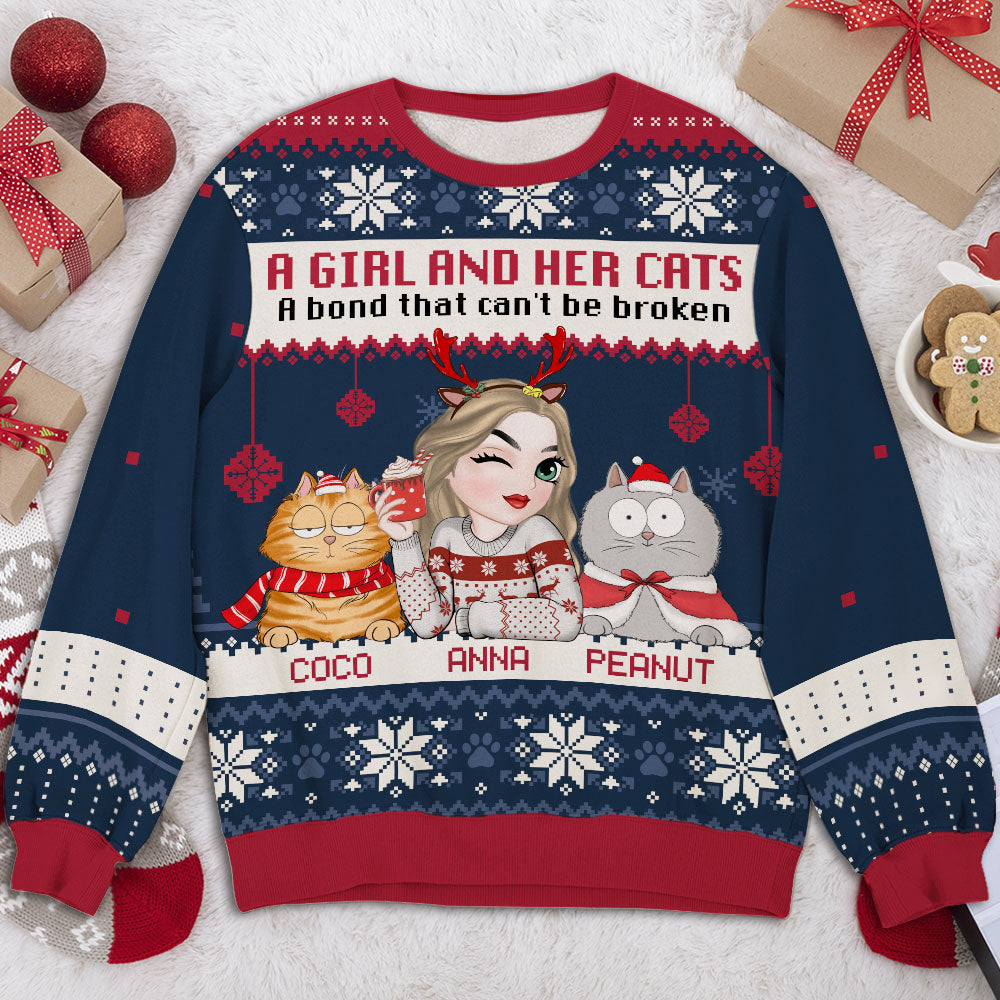 A Bond With Boss - Personalized All-Over-Print Sweatshirt