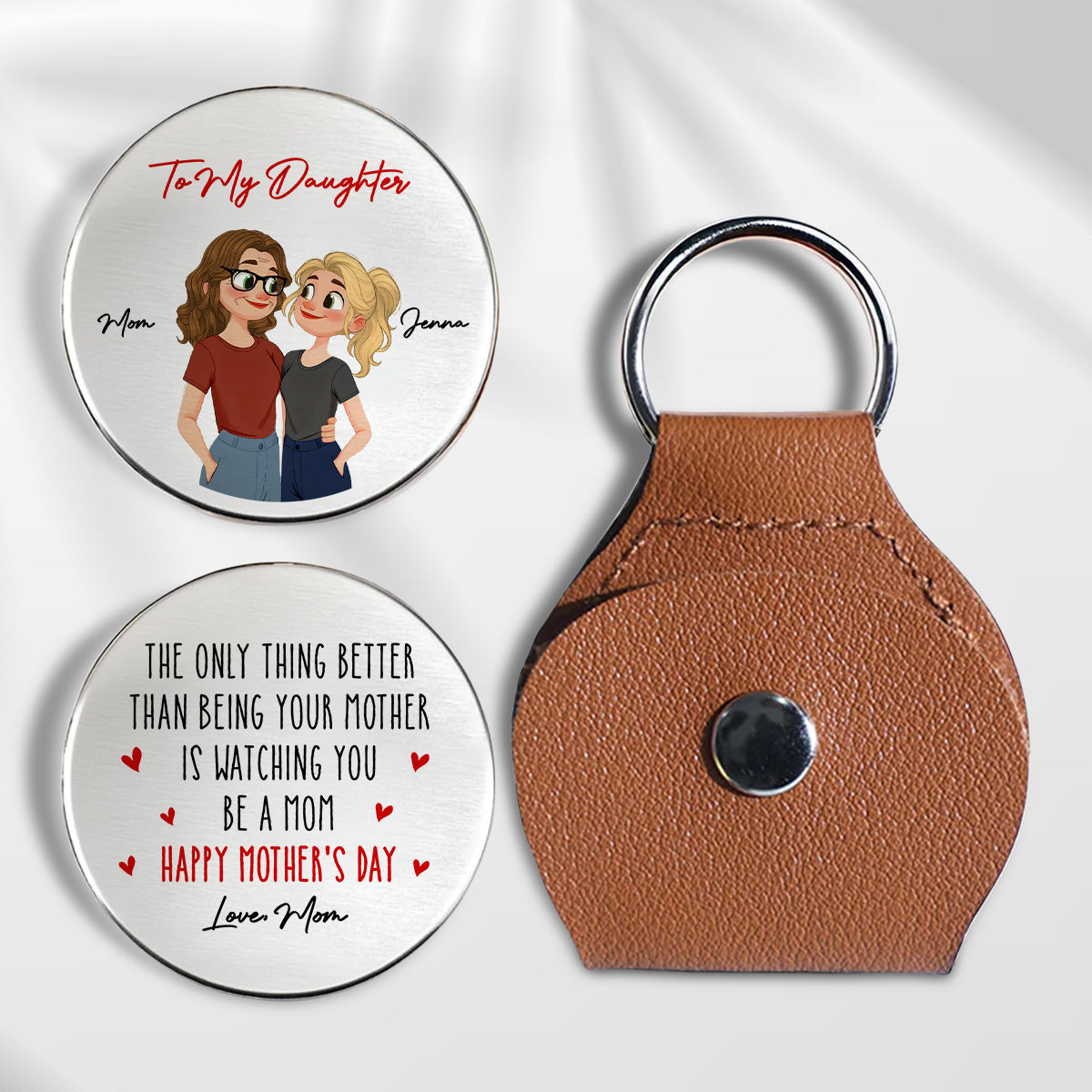 Watching You Daughter - Personalized Pocket Hug - Christmas Gift For Daughter, Mom