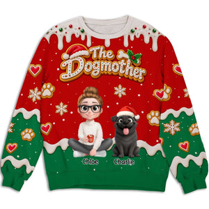 Dog Mom Forever - Personalized All-Over-Print Sweatshirt